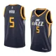 NBA Men Utah Jazz Dark Blue #5 HOOD Jersey High Quality Name and Number Print