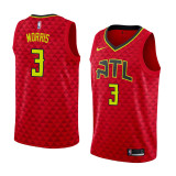 NBA Men Atlanta Hawks Red #3 MORRIS Jersey High Quality Name and Number Print