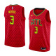NBA Men Atlanta Hawks Red #3 MORRIS Jersey High Quality Name and Number Print