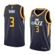 NBA Men Utah Jazz Dark Blue #3 RUBIO Jersey High Quality Name and Number Print