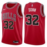 NBA Men Chicago Bulls Red #32 DUNN Jersey High Quality Name and Number Print