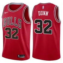 NBA Men Chicago Bulls Red #32 DUNN Jersey High Quality Name and Number Print