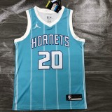 NBA Men Charlotte Hornets #20 HAYWARD Blue Jersey High Quality Name and Number Print