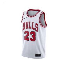 NBA Men Chicago Bulls White #23 JORDAN Jersey High Quality Name and Number Print