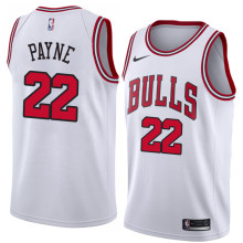 NBA Men Chicago Bulls White #22 PAYNE Jersey High Quality Name and Number Print