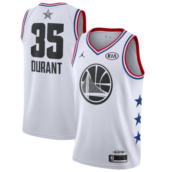 NBA Men 2019 All Star Jerseys White #35 DURANT Jersey High Quality Name and Number Print
