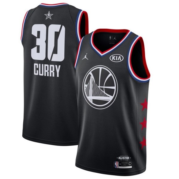 NBA Men 2019 All Star Jerseys Black #30 CURRY Jersey High Quality Name and Number Print