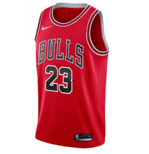 NBA Men Chicago Bulls Red #23 JORDAN Jersey High Quality Name and Number Print