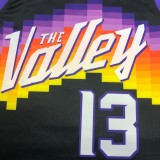NBA Season 20-21 Men Phoenix Suns Black #13 NASH Jersey High Quality Name and Number Print