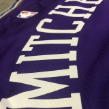 NBA Men Utah Jazz Purple Snow Mountain #45 MITCHELL Jersey High Quality Name and Number Print