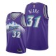 NBA Men Utah Jazz Purple Snow Mountain #31 NIANG Jersey High Quality Name and Number Print
