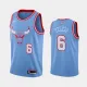 NBA Men Chicago Bulls 19-20 Season Light Blue #6 FELICIO Jersey High Quality Name and Number Print