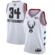 NBA Men 2019 All Star Jerseys White #34 ANTETOKOUNMPO Jersey High Quality Name and Number Print