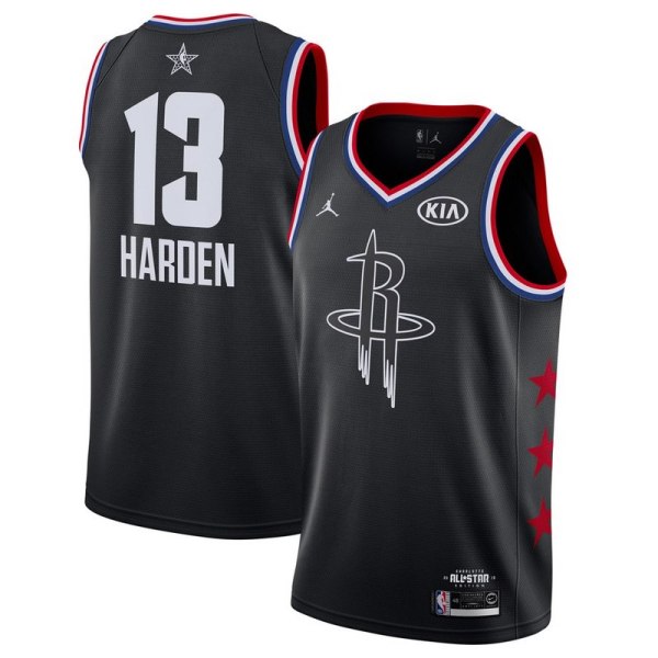 NBA Men 2019 All Star Jerseys Black #13 HARDEN Jersey High Quality Name and Number Print