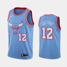 NBA Men Chicago Bulls 19-20 Season Light Blue #12 GAFFORD Jersey High Quality Name and Number Print