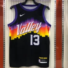 NBA Season 20-21 Men Phoenix Suns Black #13 NASH Jersey High Quality Name and Number Print