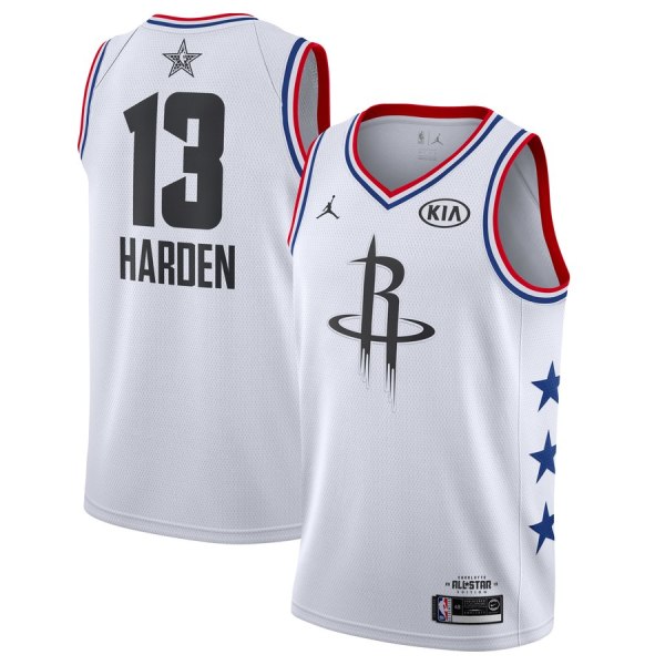 NBA Men 2019 All Star Jerseys White #13 HARDEN Jersey High Quality Name and Number Print