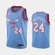 NBA Men Chicago Bulls 19-20 Season Light Blue #24 MARKKANEN Jersey High Quality Name and Number Print