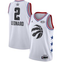 NBA Men 2019 All Star Jerseys White #2 LEONARD Jersey High Quality Name and Number Print
