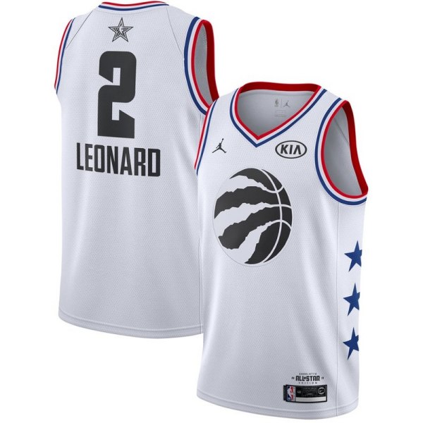 NBA Men 2019 All Star Jerseys White #2 LEONARD Jersey High Quality Name and Number Print
