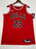 NBA Men Chicago Bulls Red #23 JORDAN Jersey High Quality Name and Number Print