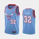 NBA Men Chicago Bulls 19-20 Season Light Blue #32 DUNN Jersey High Quality Name and Number Print