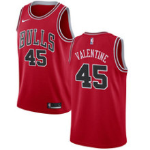 NBA Men Chicago Bulls Red #45 VALENTINE Jersey High Quality Name and Number Print