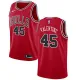 NBA Men Chicago Bulls Red #45 VALENTINE Jersey High Quality Name and Number Print