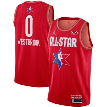 NBA Men 2020 All Star Jerseys Red #0 WESTBROOK Jersey High Quality Name and Number Print
