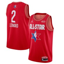NBA Men 2020 All Star Jerseys Red #2 LEONARD Jersey High Quality Name and Number Print