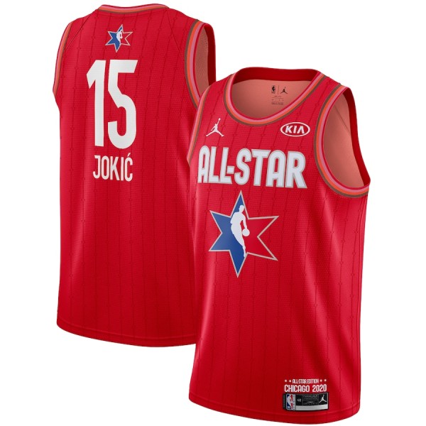 NBA Men 2020 All Star Jerseys Red #15 JOKIC Jersey High Quality Name and Number Print