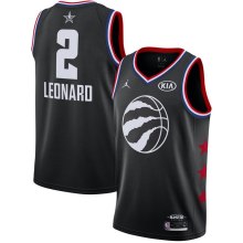 NBA Men 2019 All Star Jerseys Black #2 LEONARD Jersey High Quality Name and Number Print