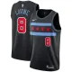 NBA Men Chicago Bulls Black City #8 LAVINE Jersey High Quality Name and Number Print