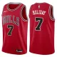NBA Men Chicago Bulls Red #7 HOLIDAY Jersey High Quality Name and Number Print