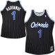NBA Men's Orlando Magic Mitchell & Ness #1 HARDAWAY Black 1994-1995 Hardwood Classics Throwback Team Jersey Name and Number Print