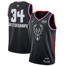 NBA Men 2019 All Star Jerseys Black #34 ANTETOKOUNMPO Jersey High Quality Name and Number Print