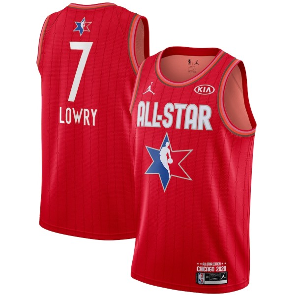 NBA Men 2020 All Star Jerseys Red #7 LOWRY Jersey High Quality Name and Number Print