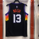 NBA Season 20-21 Men Phoenix Suns Black #13 NASH Jersey High Quality Name and Number Print