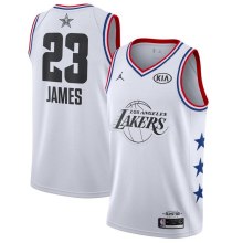 NBA Men 2019 All Star Jerseys White #23 JAMES Jersey High Quality Name and Number Print