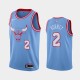 NBA Men Chicago Bulls 19-20 Season Light Blue #2 KORENT Jersey High Quality Name and Number Print