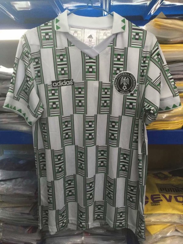 1994 Nigeria Away Retro Jersey Fans Version