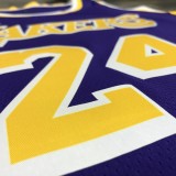 NBA Men Season 2021 Los Angeles Lakers #24 BRYANT Purple Round Neck with Jordan logo Jersey High Quality Name and Number Print