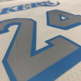 NBA Men Season 2021 Los Angeles Lakers White Round Neck #24 BRYANT Jersey High Quality Name and Number Print