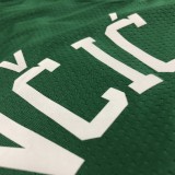 NBA Men Season 2021 Dallas Mavericks Green #77 DONCIC Jersey High Quality Name and Number Print