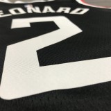 NBA Season 20-21 Men Los Angeles Clippers in Latin Black City #2 LEONARD Jersey High Quality Name and Number Print