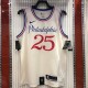 NBA Men Season 20-21 Philadelphia 76ers Beige #25 SIMMONS City Jersey High Quality Name and Number Print