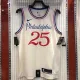 NBA Men Season 20-21 Philadelphia 76ers Beige #25 SIMMONS City Jersey High Quality Name and Number Print