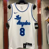 NBA Men Los Angeles Lakers Retro in Latin #8 BRYANT white Round Neck Jersey High Quality Name and Number Print