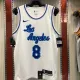 NBA Men Los Angeles Lakers Retro in Latin #8 BRYANT white Round Neck Jersey High Quality Name and Number Print