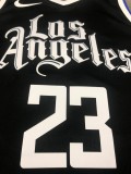 NBA Season 20-21 Men Los Angeles Clippers in Latin Black City #23 WILLIAMS Jersey High Quality Name and Number Print